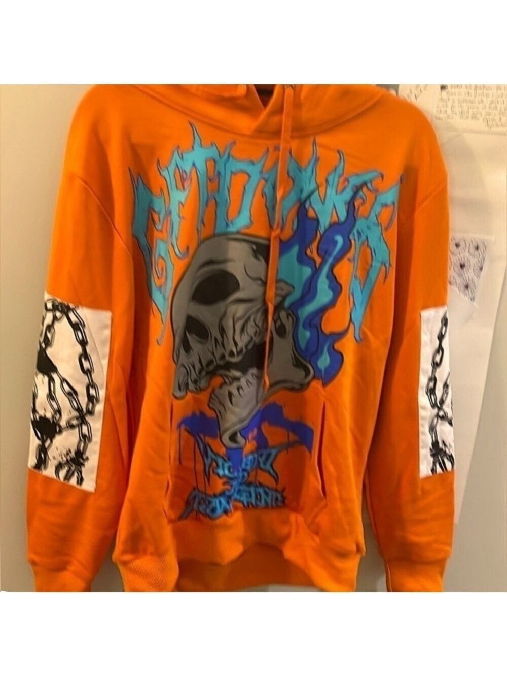 New GFTD Los Angeles Hoodie size Small pit to pit is 23 length 27.
